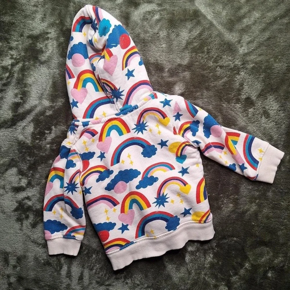 Hanna‎ Andersson rainbow hoodie Size 2T